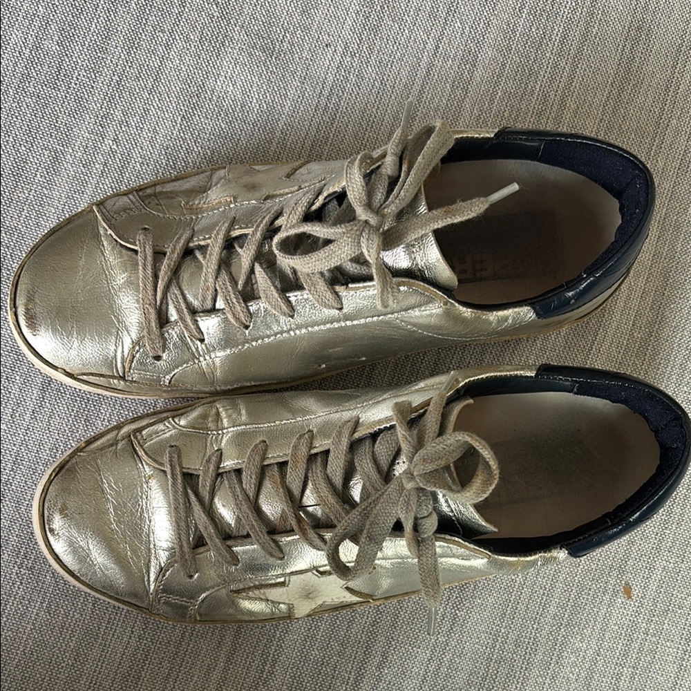 Golden Goose Silver Sneakers - Picture 7 of 10